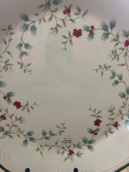 Red Green White Pfaltzgraff NEW Winterberry Bowl, 13"