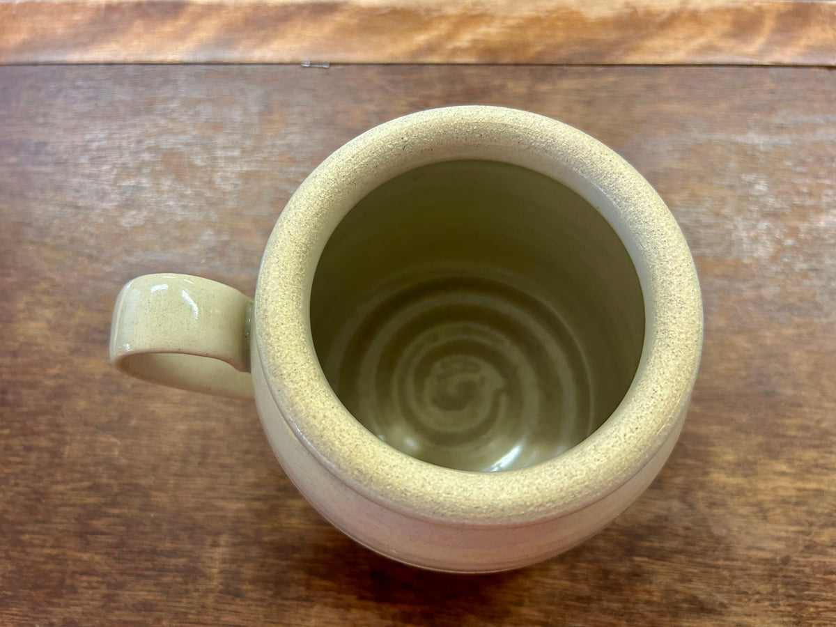 Cream Farmhouse Pottery NEW Crock Vase Jug, 4 1/2"