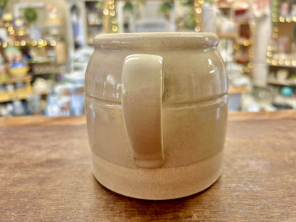 Cream Farmhouse Pottery NEW Crock Vase Jug, 4 1/2"