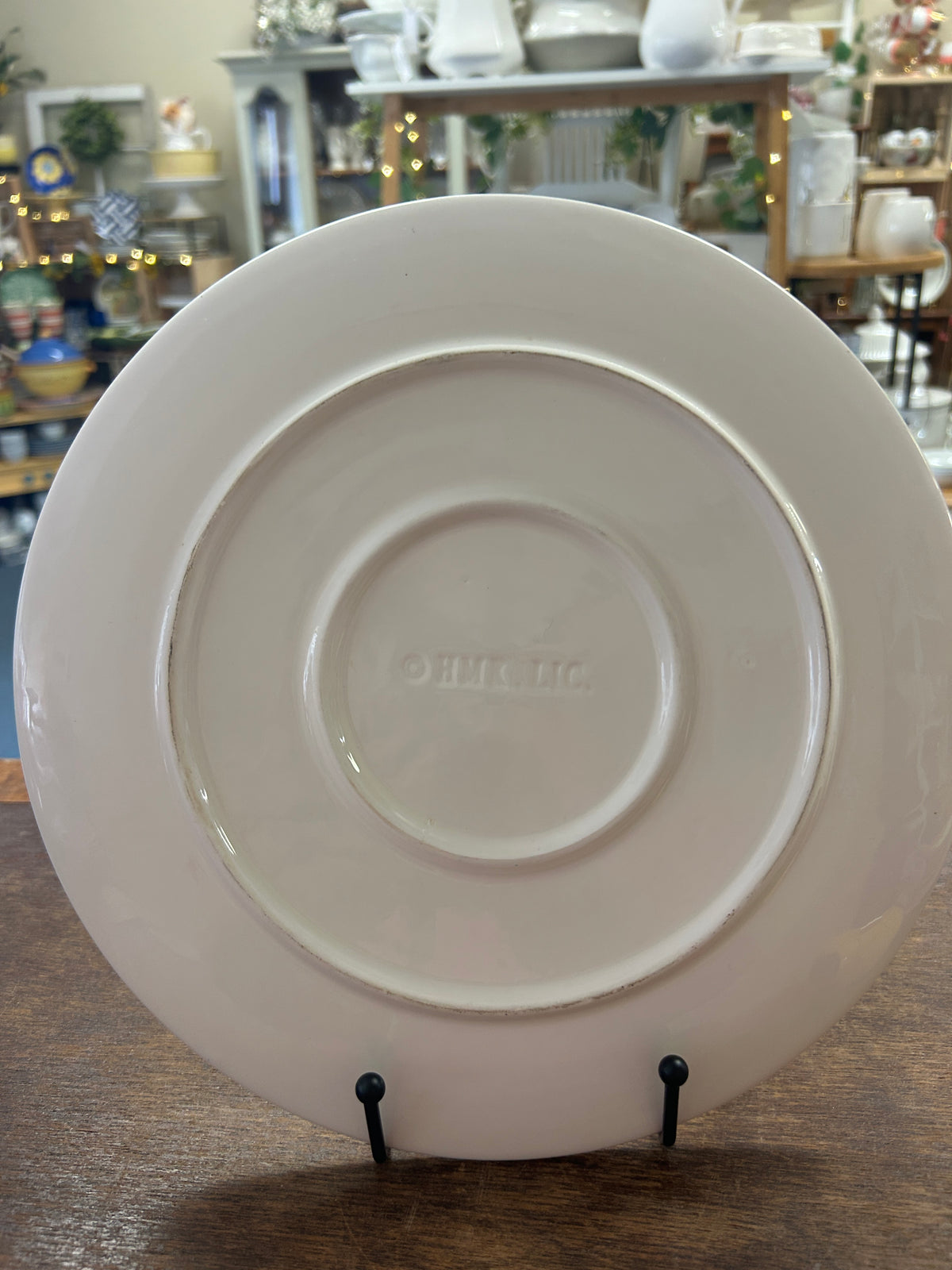 Red Green White Hallmark Santa Platter, 10 1/2"