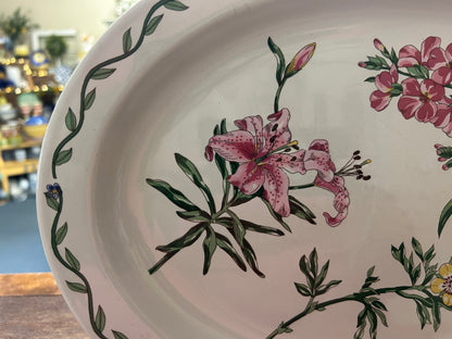 Multicolor International Tableworks Terrace Blossoms Platter, 14"