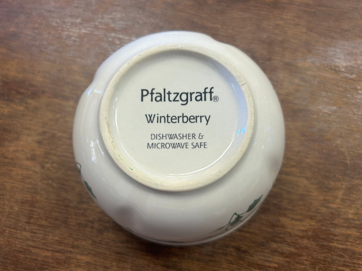 Red Green White Pfaltzgraff Winterberry Joy Harmony Peace, 4 1/4"