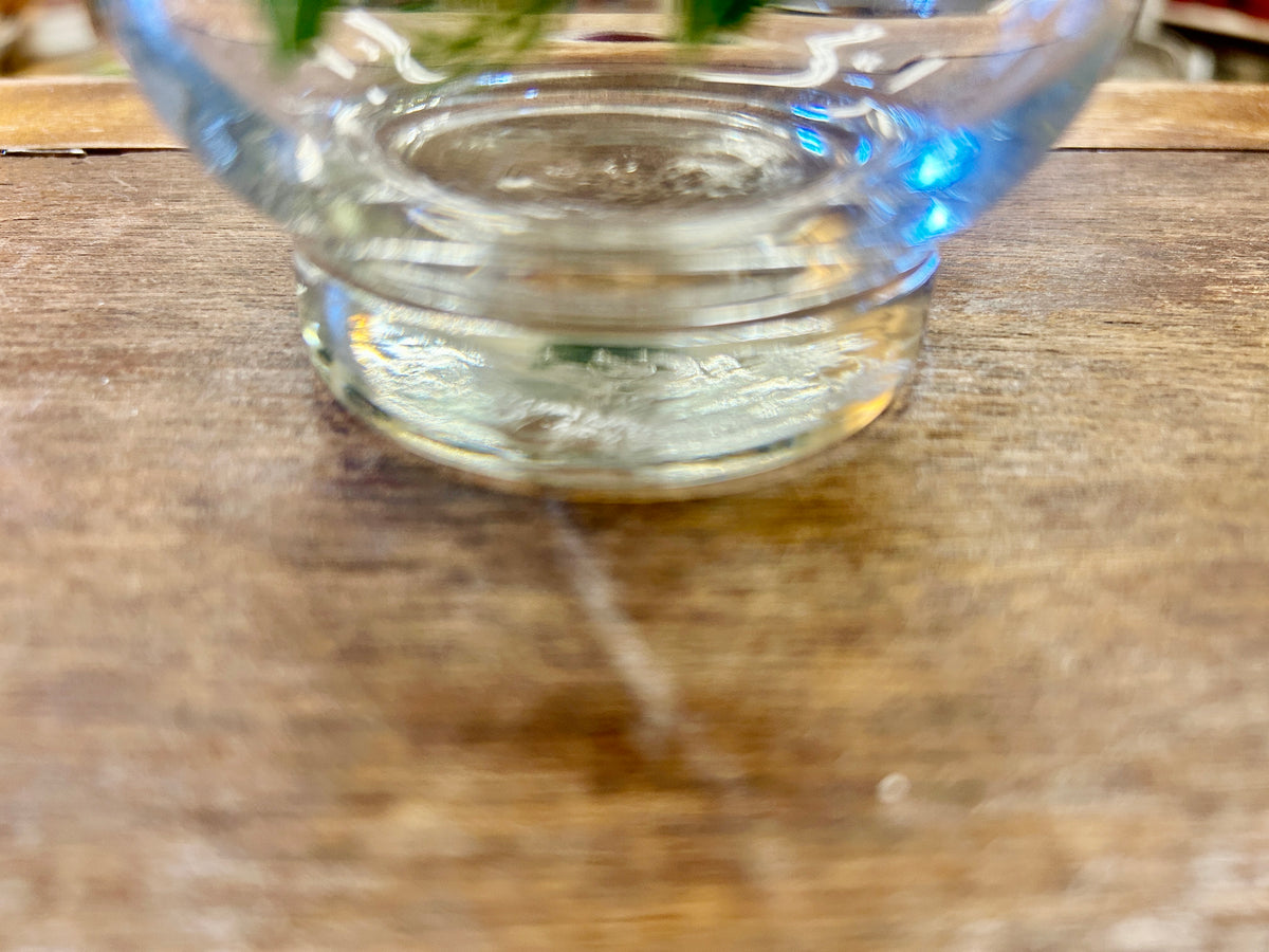 Red Green White Pfaltzgraff Christmas Heirloom Glass, 3 1/2"