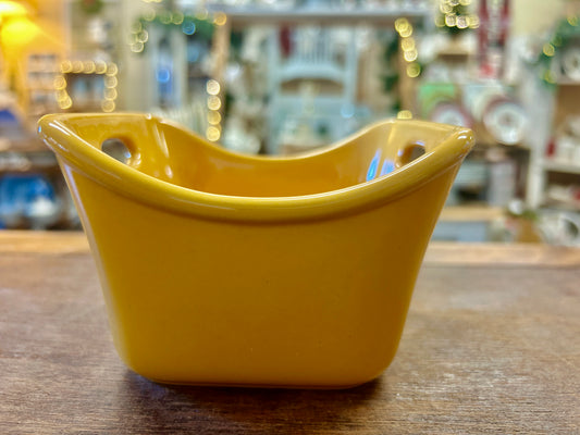 Rachael Ray Square Yellow Bowl w/ Handles, 10 ounces