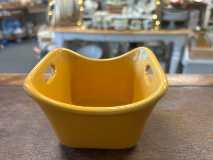 Rachael Ray Square Yellow Bowl w/ Handles, 10 ounces