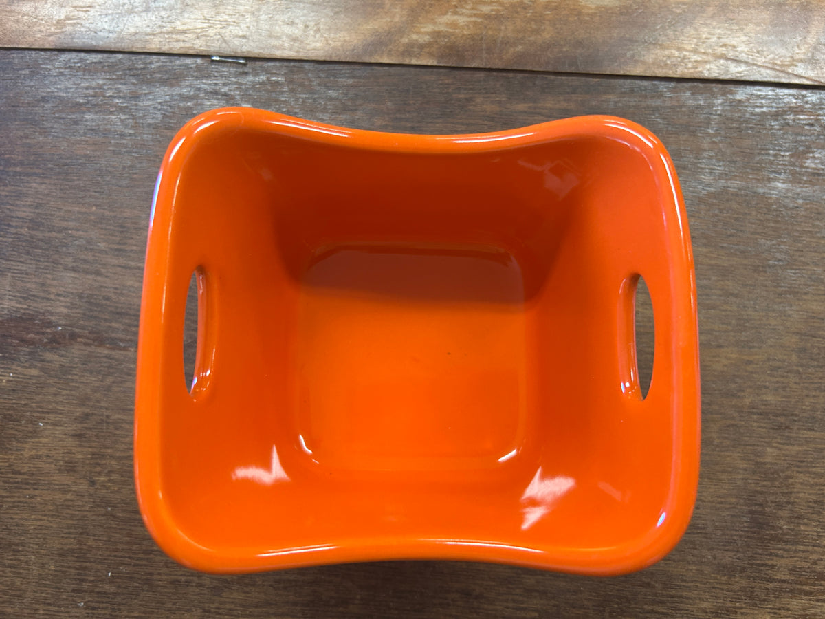 Rachael Ray Square Orange Bowl w/ Handles, 10 ounces