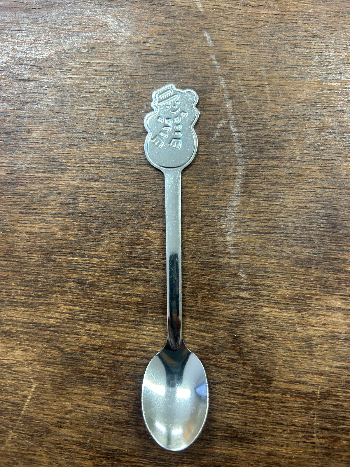 NEW Silver Snowman Spoon, 5"