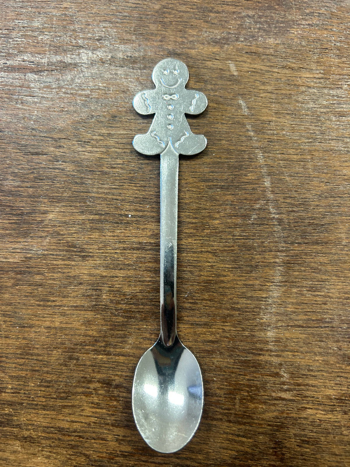 NEW Silver Gingerbread Man Spoon, 5"