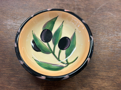Multicolor Clay Art Olives Bowl, 4"