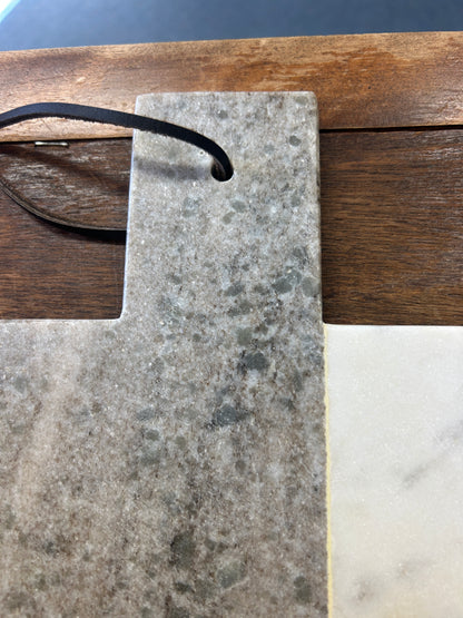 Gray  Marble 2 Tone Board, 12"