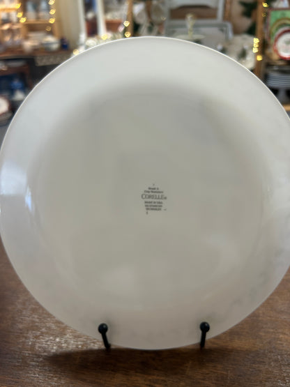 White Corelle Country Garden Dinner Plate, 10 1/4"
