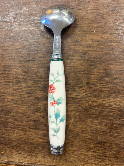 Red Green White Pfaltzgraff Winterberry Spoon, 6 1/4"