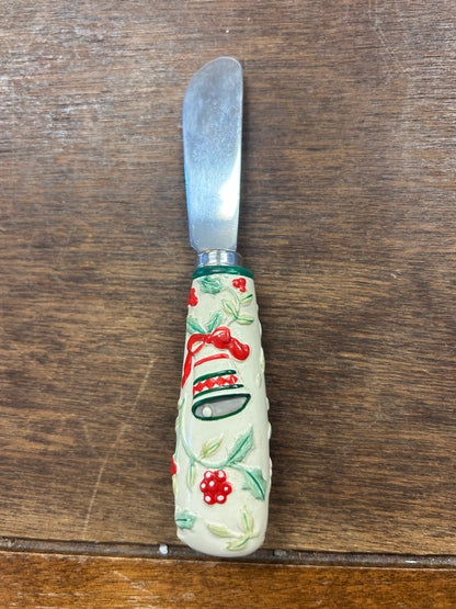 Red Green White Pfaltzgraff Winterberry Spreader