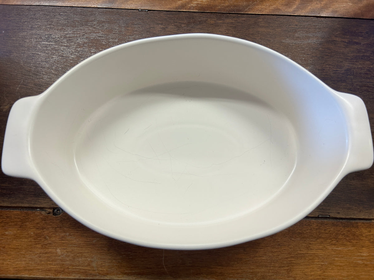 White Rae Dunn STUFFING Baker Casserole, 11"