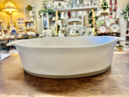 White Rae Dunn STUFFING Baker Casserole, 11"