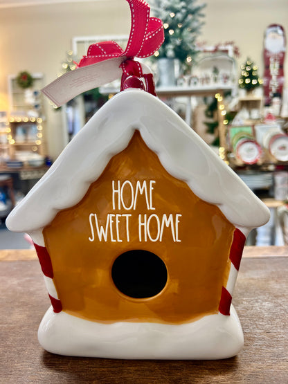 Brown Rae Dunn NEW Gingerbread Bird House, 8 1/2"
