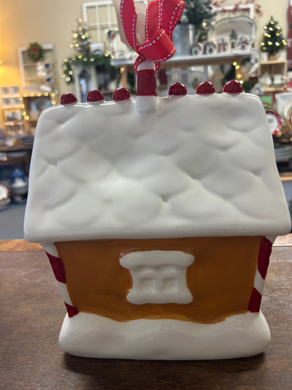 Brown Rae Dunn NEW Gingerbread Bird House, 8 1/2"