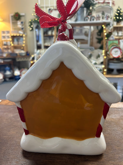 Brown Rae Dunn NEW Gingerbread Bird House, 8 1/2"