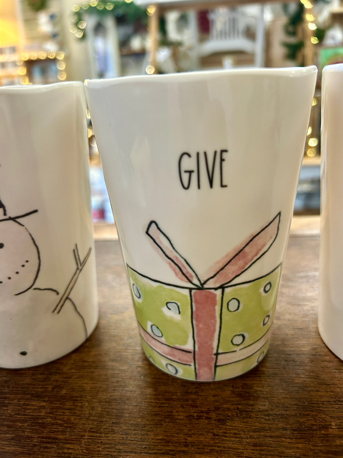 Multicolor Rae Dunn Melamine Christmas Cups 4, 5"