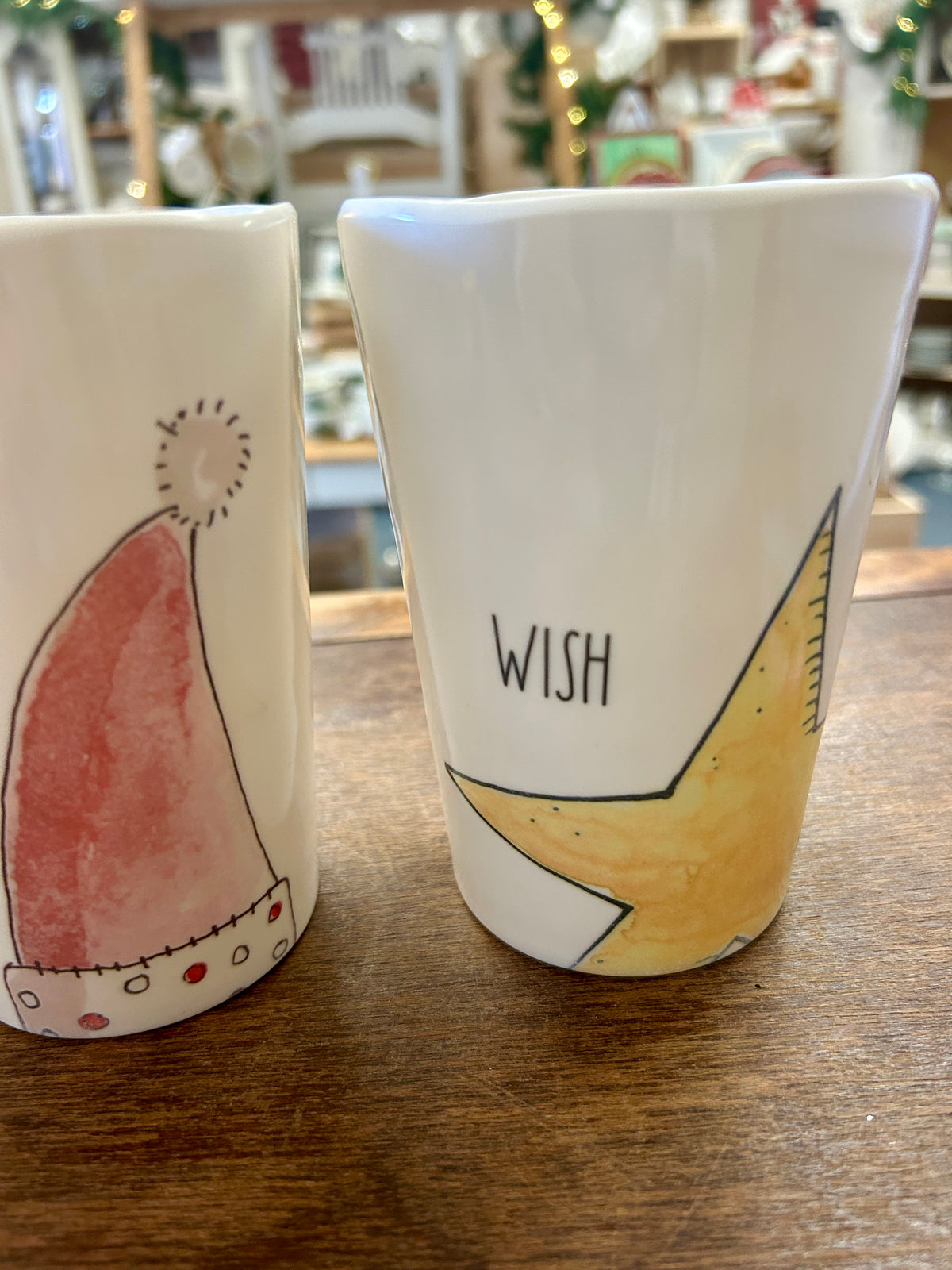 Multicolor Rae Dunn Melamine Christmas Cups 4, 5"