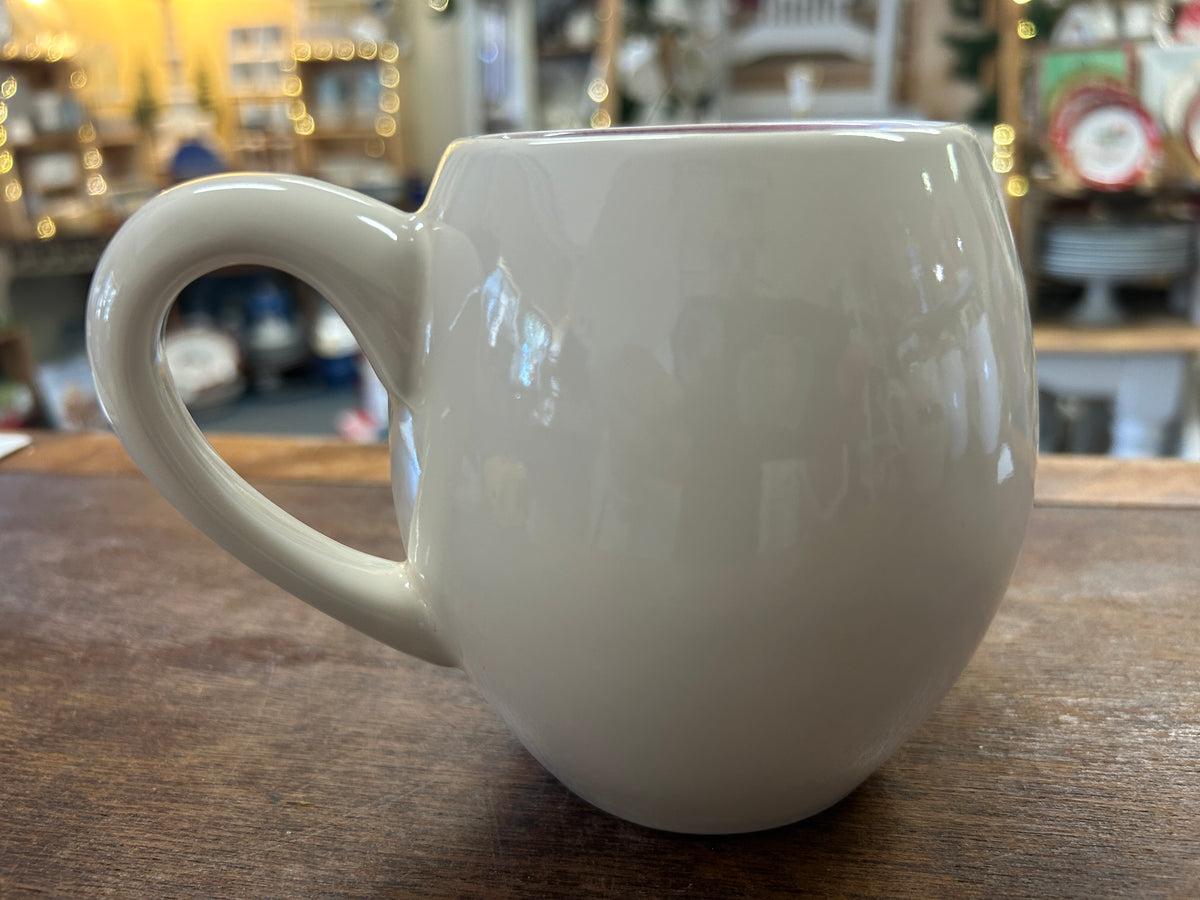 Red Green White Rae Dunn Home For The Holidays Mug, 4 1/2"