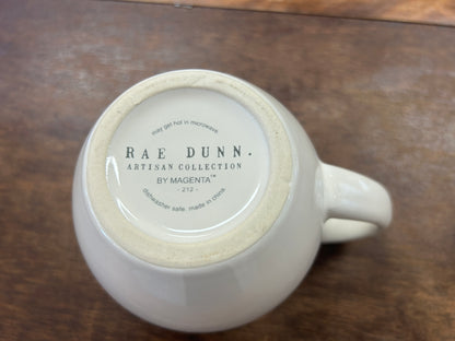Red Green White Rae Dunn Home For The Holidays Mug, 4 1/2"