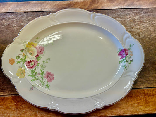 Multicolor Taylor, Smith & Taylor Vintage Floral Platter, 15 1/2"