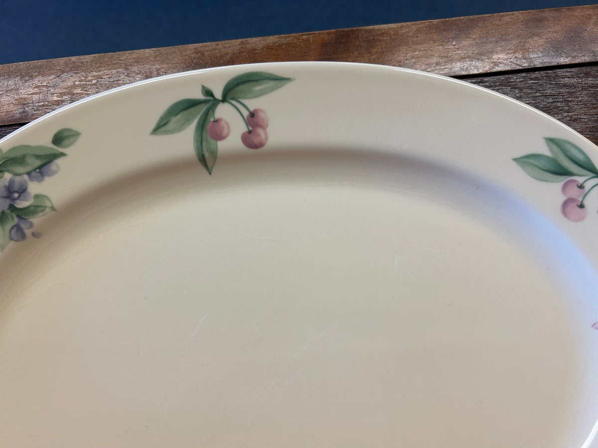 Multicolor Pfaltzgraff Garden Party Oval Platter, 14 1/2"