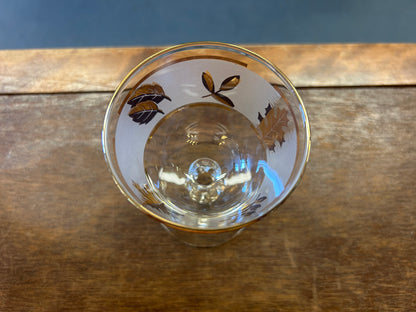 Gold Libbey Golden Foliage Glass, 4"