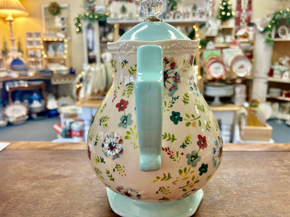 Multicolor Pioneer Woman Kari Flower Coffee Tea Pot, 10 1/2"