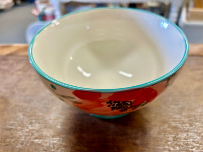 Multicolor Pioneer Woman Flower Footed Bowl, 6"