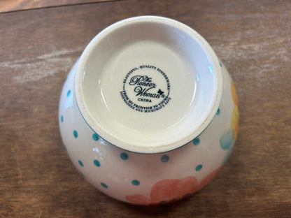 Multicolor Pioneer Woman Flower Footed Bowl, 6"