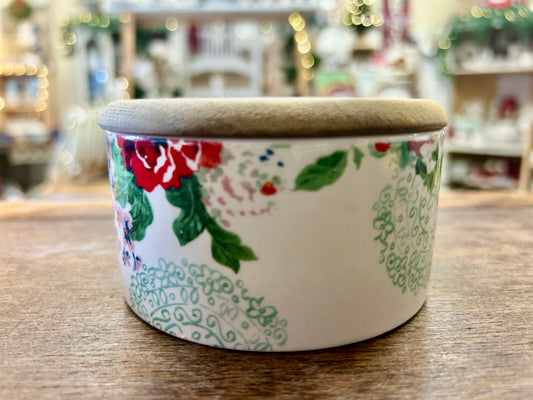 Multicolor Pioneer Woman Flowers Canister Wooden Lid, 2 1/2"