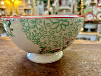 Multicolor Pioneer Woman Flower Footed Bowl, 6 1/4"