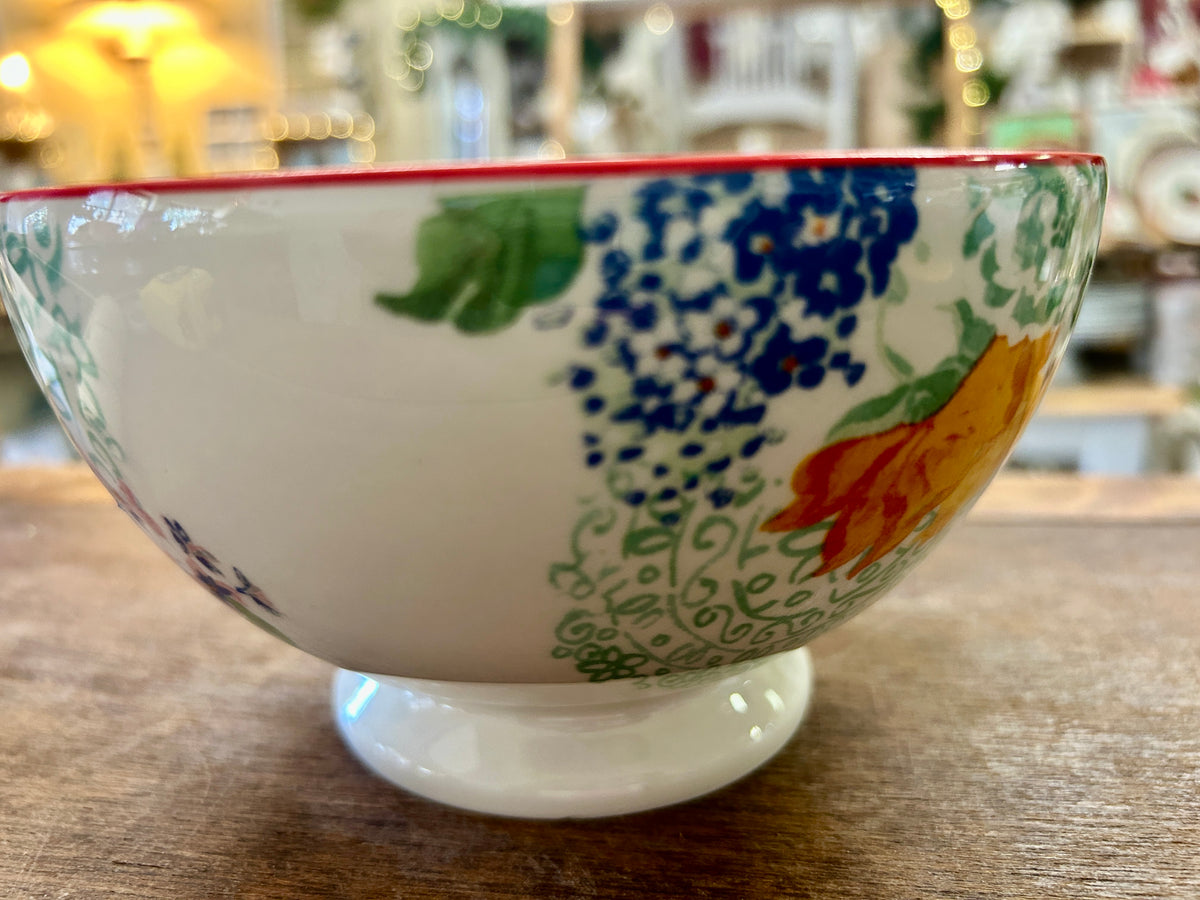 Multicolor Pioneer Woman Flower Footed Bowl, 6 1/4"