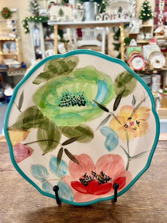 Multicolor Pioneer Woman Flower Salad Plate, 8 3/4"