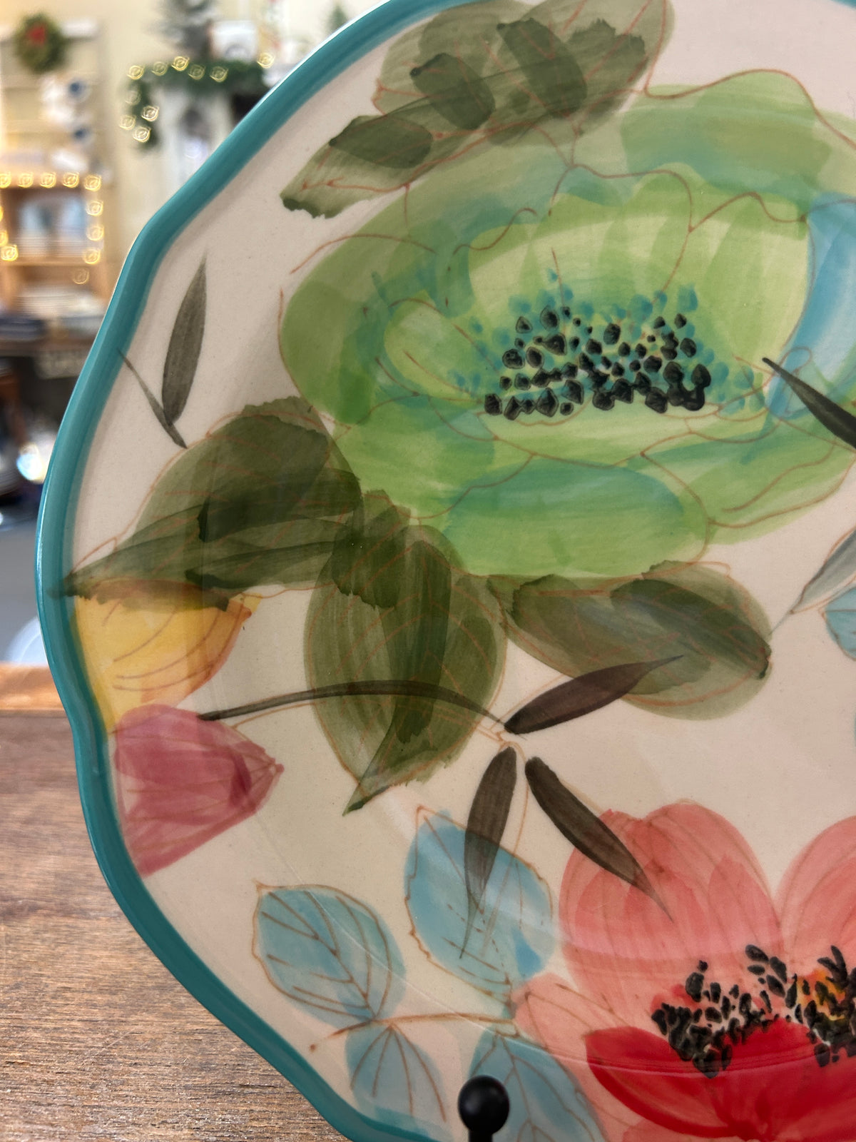 Multicolor Pioneer Woman Flower Salad Plate, 8 3/4"