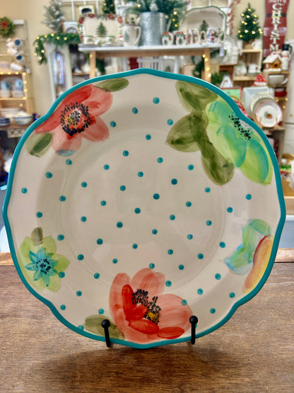 Multicolor Pioneer Woman Flower Dinner Plate, 10 1/2"