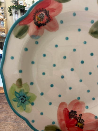 Multicolor Pioneer Woman Flower Dinner Plate, 10 1/2"
