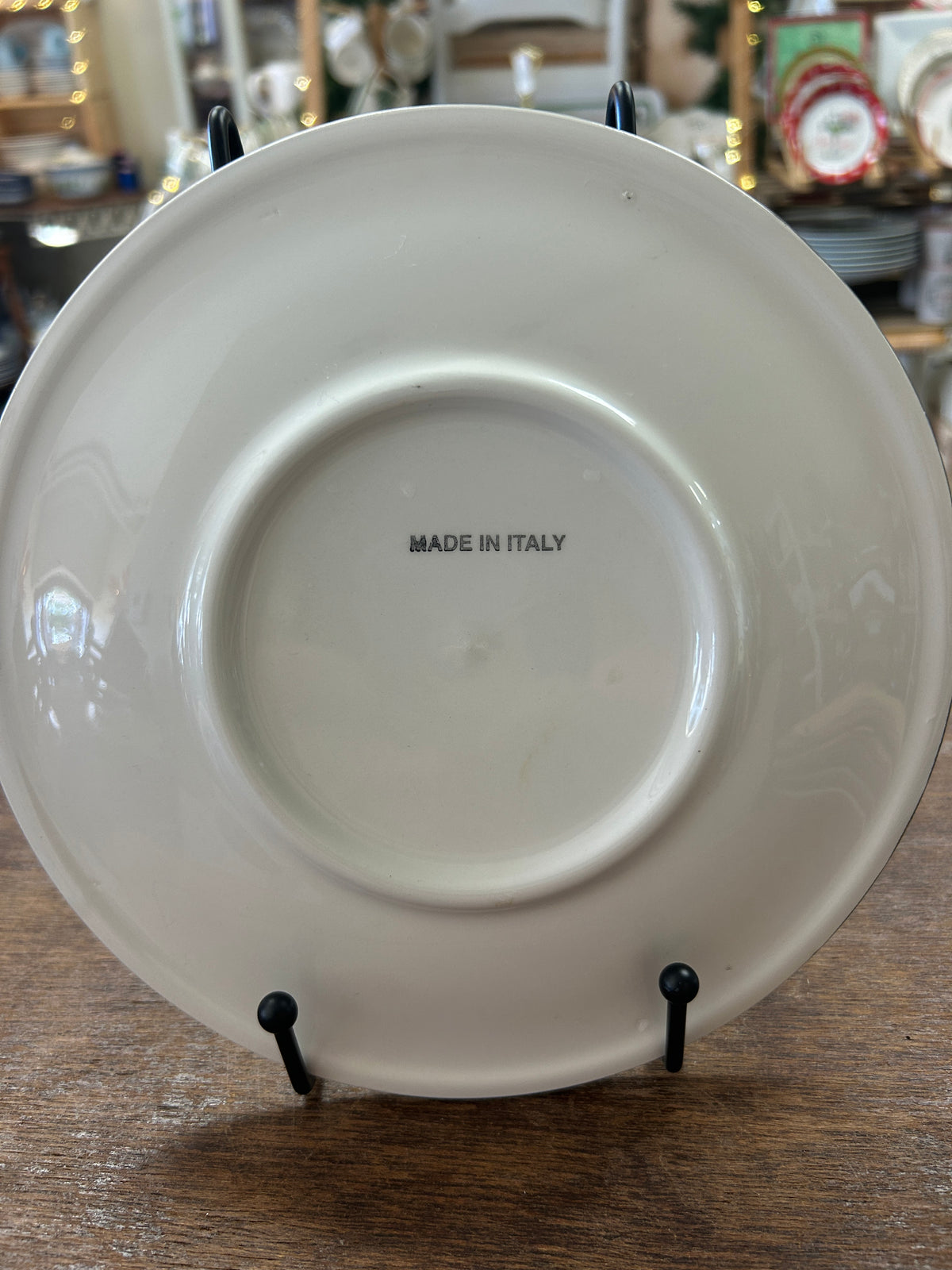 Multicolor  Rooster Plate Italy, 8"