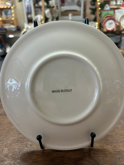 Multicolor  Rooster Plate Italy, 8"