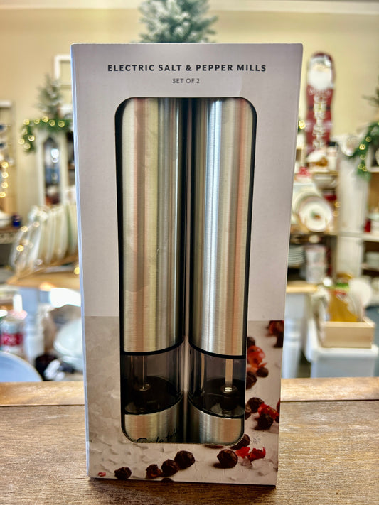 Silver Sur la Table NEW Electric S & P in Box, 9"
