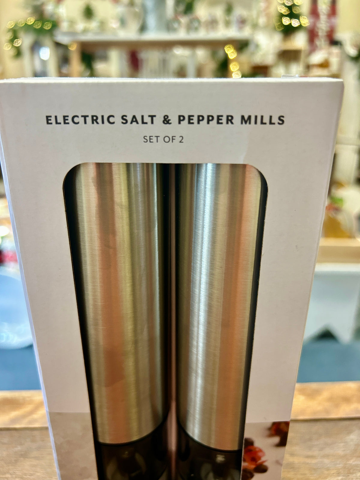 Silver Sur la Table NEW Electric S & P in Box, 9"