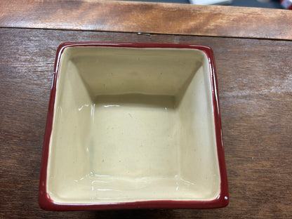 Cranberry St Nicholas Square Winter Wishes Square Bowl, 4"