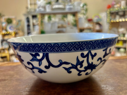 Blue & White Ralph Lauren Mandarin Blue Serving Bowl, 8 3/4"