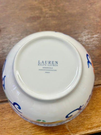 Multicolor Ralph Lauren Mandarin Blue Bowl, 6"