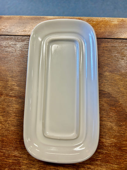 Yellow & White Noritake RARE May Song Butter Dish, 7 1/2"