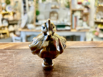 Brass Staub RARE Brass Chicken Knob