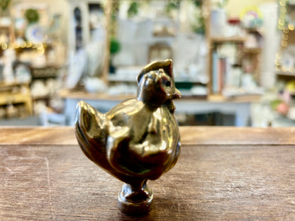 Brass Staub RARE Brass Chicken Knob