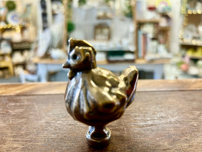 Brass Staub RARE Brass Chicken Knob